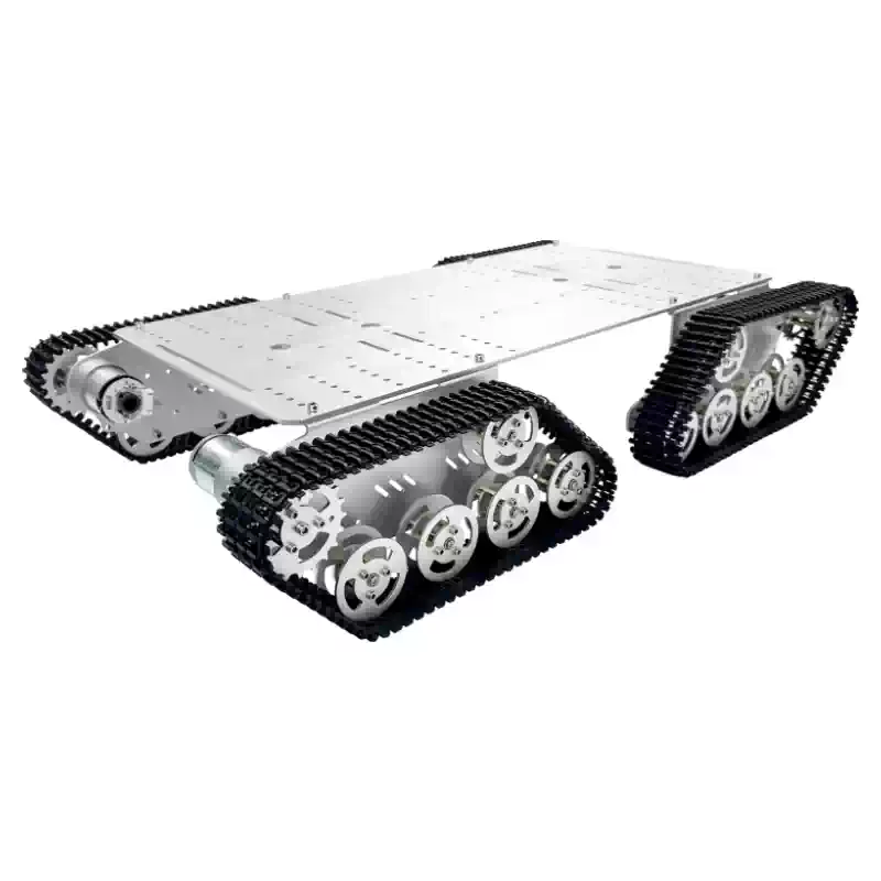 Smart robotchassis med 4-drevet metallspor