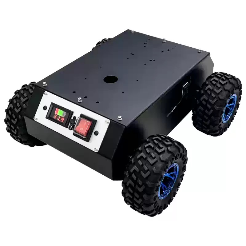 4WD-kapslet stålhjulsrobotchassis