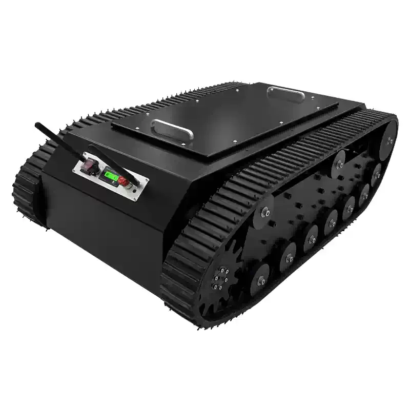 Høylast gummibelte redningsrobotchassis
