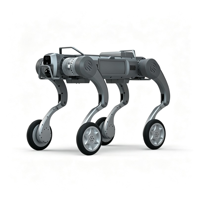 Hybrid hjul-bein robotchassis Firedoblet robothund